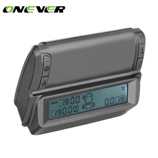 Onever Powered Wireless Car Tire Pressure Alarm Monitor System TPMS Temperature Alarm LCD Display Support Max 7 Tyre Monitoring