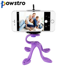 POWSTRO Phone Holder Mini Tripod Mount Holder Octopus Shape Portable Flexible Stand For iPhone Samsung HTC Xiaomi Moible Holder