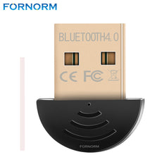 FORNORM Mini UBS Bluetooth CSR V4.0 Adapter Dual Mode Wireless Dongle 20m 3Mbps for Windows 8 7 XP