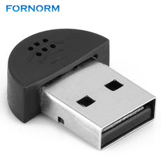 Fornorm Mini High Fidelity Sound Microphone For PC  USB 2.0 Mic for Laptop Voice Recognition Software Driver-free Audio Receiver