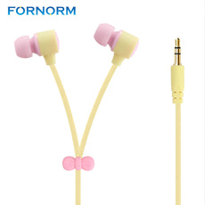 FORNORM 3.5mm Macaron Earphone Cute Box Earbuds  3.5mm In Ear Earphone Phones PC for iPhone Samsung MP3 iPod PC Smartphones