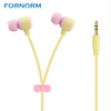 FORNORM 3.5mm Macaron Earphone Cute Box Earbuds  3.5mm In Ear Earphone Phones PC for iPhone Samsung MP3 iPod PC Smartphones