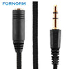 Fornorm 3.5mm Jack Female to Male Nylon Wire  Earphone Headphone Audio Extension Cable Cord For Speaker Phone