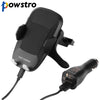 Powstro Fast Wireless Charging  Phone Charger Air Vent Car Mount Phone Holder With Fast Car Charger For Samsung Galaxy Note 8 S8