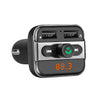 Aozbz Car MP3 Audio Player FM Transmitter Wireless Modulator Car Bluetooth Kit Hands-Free With 3.4A Dual USB Charger TF Slot
