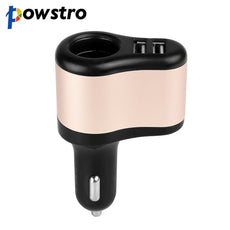 Powstro Universal 12V-24V Dual USB Car Cigarette Lighter Power Socket Adapter Charger 3.1A For iPad iPhone Samsung