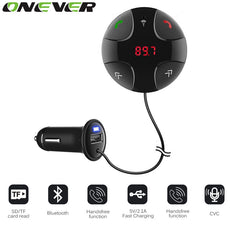Bluetooth Car Kit MP3 Player Audio Wireless FM Transmitter USB Support SD TF Card LCD Display Car Charger For iPhone 5 5S 6 6S