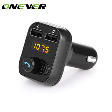 Onever Bluetooth 4.0 Car Kit Music Player FM Transmitter Modulator Car Audio MP3 Player with 3.1A Quick Charge USB Car Charger