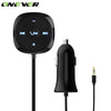 Onever 3.5mm AUX Audio Car MP3 Player FM Transmitter Wireless Hands-free Call Bluetooth Car Kit USB Output Car Charger DC 12-24V