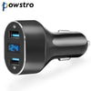 Powstro 6A Quick Charge 3.0 Car Charging Adapter 2x QC3.0 USB Port Car Charger with Volmeter Display for QC3.0 Phone Charge