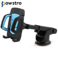 POWSTRO Mutifunctional Long Neck Car Stander with Sunction Cup Car Vent Clip Mount Center Table Holder Front Wind Shiled Stand