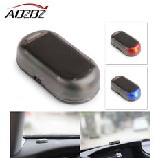 Aozbz Universal 1PCS Car Led Light Security System Warning Theft Flash Blinking Fake Solar Car Alarm LED Light lamp blue red