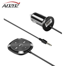 Bluetooth Car Kit MP3 Player 3.5mm AUX Audio A2DP Music Receiver Adapter Support IOS Siri with MagneticBase with5V2.1AUSBCharger