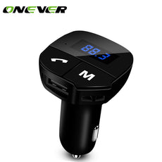 Car MP3 Audio Player Bluetooth FM Transmitter Wireless FM Modulator Car Kit HandsFree LCD Display USB Charger DC 12/24V