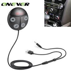 Onever Wireless Beetle FM Transmitter Bluetooth Car Kit Handsfree FM Modulator USB Car Charger Music Player 3.5mm Audio Receiver