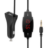 Onever MP3 Player FM Transmitter for phone Car Charger fm modulator 3.5mm Audio Cable LED Display FM Frequency DC12-24V Car mp3