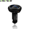 Onever FM Transmitter Bluetooth Modulator Hands Free Car Kit with Car GPS Location Tracking Car MP3 Audio Player USB Charger LED