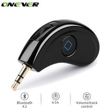 Onever Car Bluetooth Home Audio Receiver For Speaker Headset Car Stereo Handsfree Aux Music Receiver Adapter with Microphone