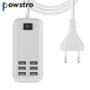 Powstro 6 USB Charger HUB 25W 3A Smart Phone Charge Adapter Wall Charger Fast Charging for Mobile Phone Tablet MP3 4