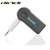 Onever 3.5mm Streaming Car A2DP Bluetooth Car Kit Audio Music Receiver Adapter Handsfree With Mic For Speaker Headphone