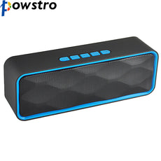 Powstro Portable Bluetooth Wireless Speakers 6W Bass Soundbar support TF card/Aux Loudspeaker HIFI Stereo Bass Handsfree