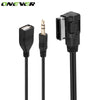 Onever Multi-function Car Audio Cable AMI MMI Interface USB 3.5mm Male Jack Aux Input Cable Adapter For VW Audi Q5 Q7 A3 A4L A5