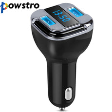 Powstro Dual USB Car Charger 2 in 1 4.2A Charger & APP GPS Car Finder Locator with Voltmeter Current Detect Smart Fast Charging