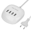 Powstro 4 Port USB Wall Charger HUB 17W 5V 3.4A Phone Charging Adapter PowerPort with for iPhone 8 7 6S Plus iPad Android Phone
