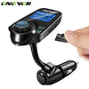 Onever Bluetooth FM Transmitter Auto Car MP3 Audio Player Wireless FM Modulator Handsfree LCD Display Car Kit with USB Charger