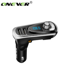 Onever FM Transmitter Bluetooth Hands Free Car Kit Wireless Radio Aux Modulator Audio Car Mp3 Player Support U Disk Flash Drive