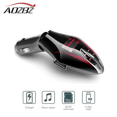 Aozbz 12V Wireless FM Transmitter Car MP3 Player LCD Screen Car Audio MP3 Music Player FM Modulator with Remote Controller mp3