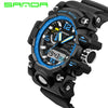 Sport Watch Camouflage Double Display Cold Light Electronic Waterproof Mens