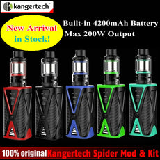 Original Kangertech Spider 200W TC Kit with Built In 4200mAh Battery 200W Box Mod & 4ml FIVE 6 Mini Tank  Kanger E-cigarette Kit