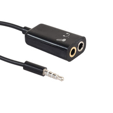 Useful 3.5mm Stereo Splitter Audio Male to Earphone Headset + Microphone Adapter