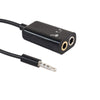 Useful 3.5mm Stereo Splitter Audio Male to Earphone Headset + Microphone Adapter