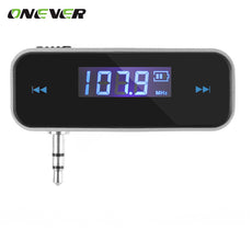 FM Transmitter MP3 Player Wireless Audio Music Radio LCD Diaplay Broadcasting 3.5mm Port for Car iPhone iPod Android Samsung