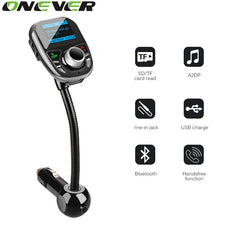 Car MP3 Audio Player Bluetooth FM Transmitter With Remote Control Wireless FM Modulator Car Kit HandsFree LCD Screen USB Charger