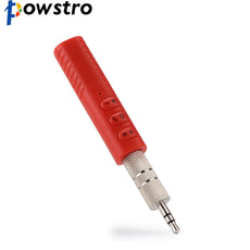 Powstro Mini 3.5mm Bluetooth 4.2 Receiver Music Audio Receiver Adapter Auto AUX Streaming A2DP Kit with Mic for Speaker