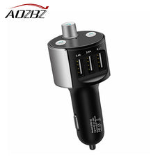 Aozbz Car Audio mp3 player usb FM transmitter wireless FM modulator Car Bluetooth  4.8A USB Car Charger DC 12/24V car fm Player