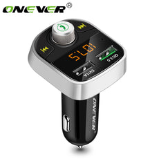 Onever Bluetooth FM Transmitter Quick Charger 3.0 Car MP3 Audio Music Player Dual USB Radio Modulator Car Kit HandsFree FLAC/APE