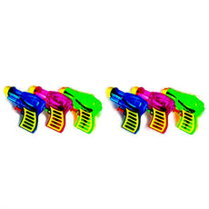 6pcs Plastic Water Squirt Gun Pistol for Kids Watering Game