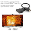FORNORM HDMI 2 Dual Port Y Splitter 1080P HDMI V1.4 Male to Double Female Adapter Cable 1 In 2 Out HDMI Converter Connect Cord
