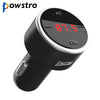 Powstro Multi Function 2 USB Car Charger 5V 3.1A Car Bluetooth Music Player FM Transmitter Modulator Support U Disk Voltmeter