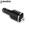 Powstro Bluetooth 4.2 Car Kit Music Player FM Transmitter Modulator 2.4A USB Car Charger Support Hands-free Call with Voltmeter