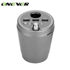 Onever Car Audio mp3 player FM transmitter wireless FM modulator Car Bluetooth Handsfree call 3.1A 3-USB Car Charger DC 12/24V