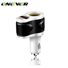 Multifunction 3.1A LED Display Dual USB Car Charger adapter DC12-24V Smart Fast Charging  for iPhone Driving recorder Tablet