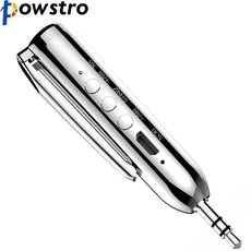 Powstro Mini 3.5mm Bluetooth 4.0 Receiver Wireless Music Audio Receiver Adapter Rechargeable Hands-free Car Kit AUX with Mic