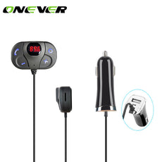Onever Car MP3 Player Bluetooth FM Transmitter Wireless Audio Modulator Handsfree Car Kit 5V 2.1A Support Flash Drive TF Card