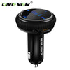Onever FM Transmitter Bluetooth Modulator Hands Free Car Kit with Car GPS Location Tracking Car MP3 Audio Player USB Charger LED