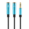 Fornorm Headset adapter 3.5mm Jack Male to 2 Female Audio Cable Microphone Heasphone Connector Adapter Splitter For PC Phone